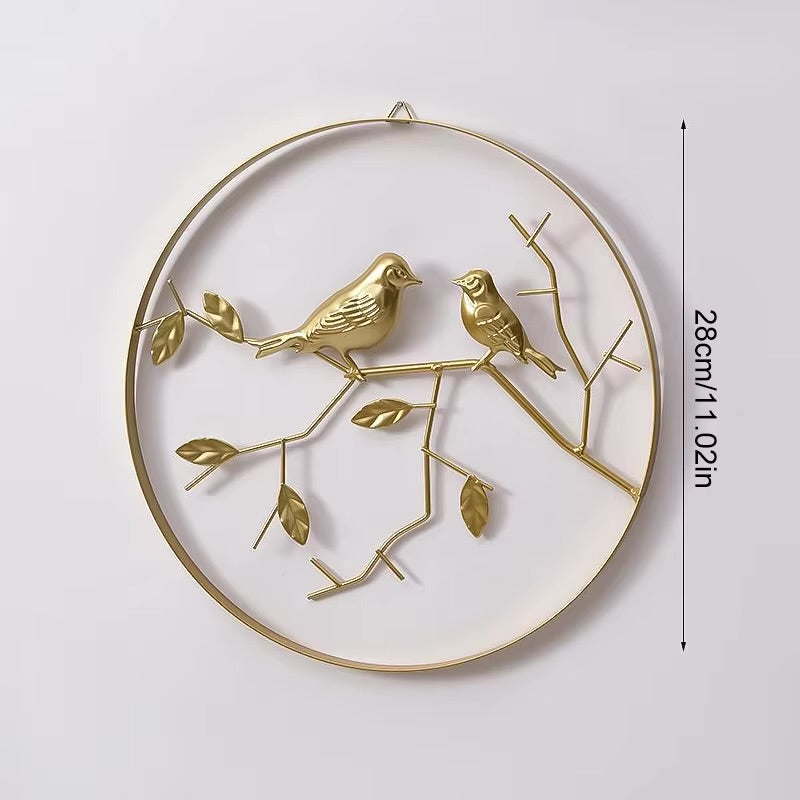 Nordic iron wall sculpture