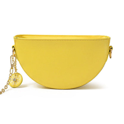 Lemon Shape Crossbody Bag