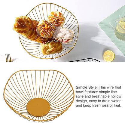 Metal wire fruit basket